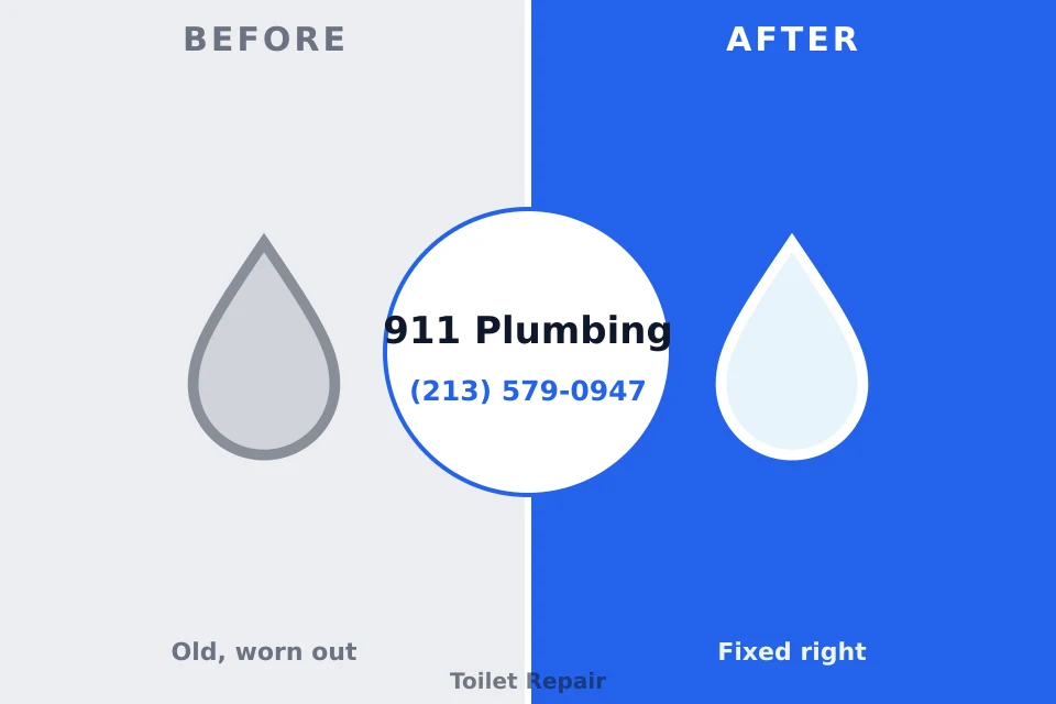 Before and after: plumbing repair North Kingsville, OH